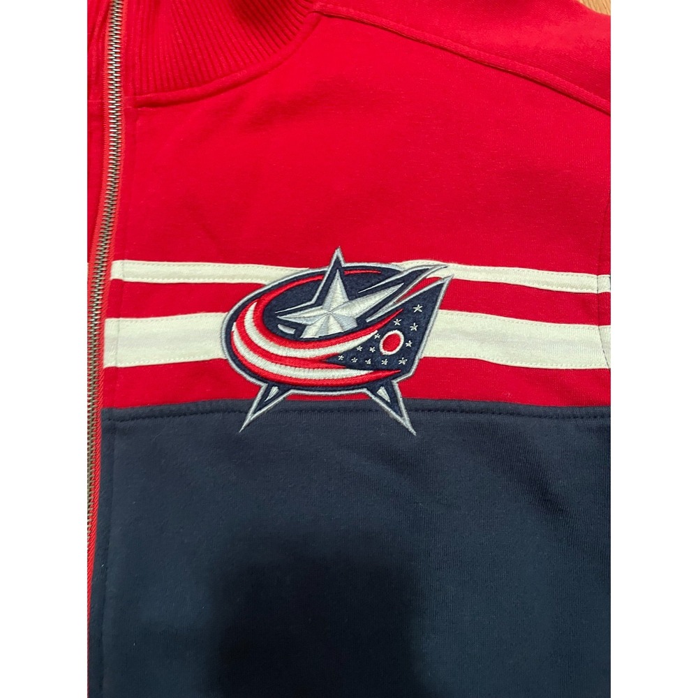 Columbus Blue Jackets Jacket Mens XL Old Time Hockey Causeway Full Zip NHL - Picture 4 of 10